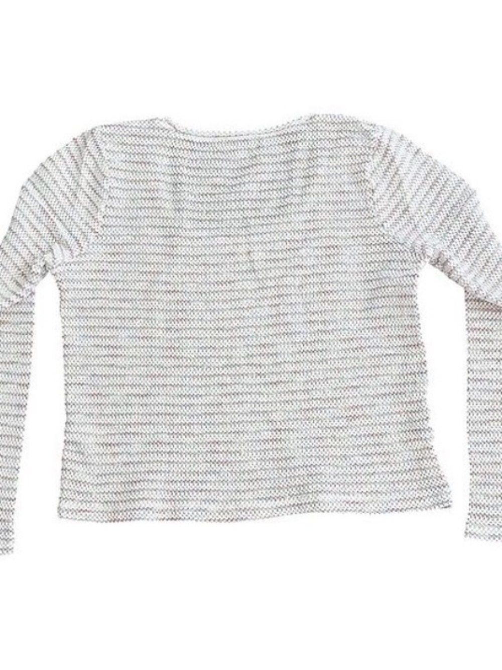 Madewell White Scoop Neck Lightweight Stripe Knit Top - Picture 2 of 4